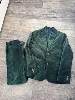 Janie and Jack Emerald Green Velvet Blazer